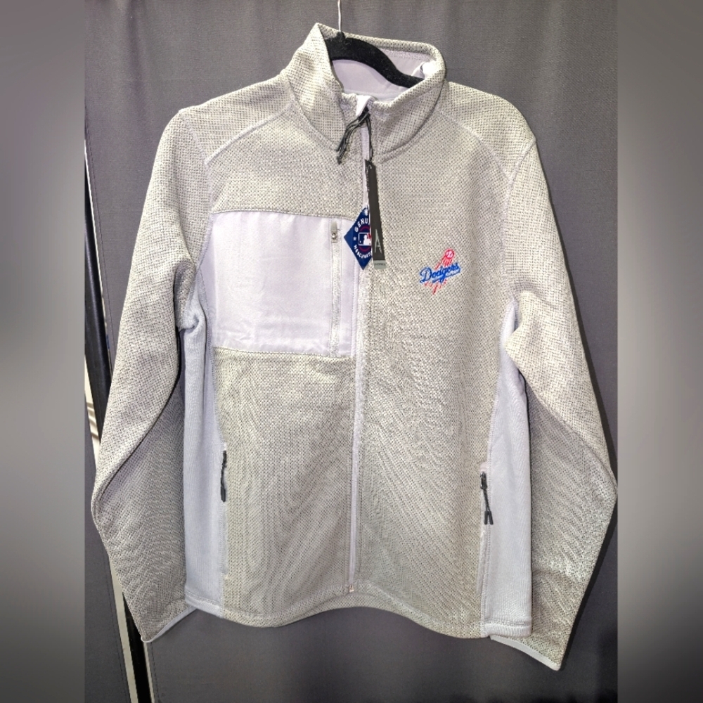 Los Angeles Dodgers Antigua Full Zip Jacket - Men’s Size M - Gray